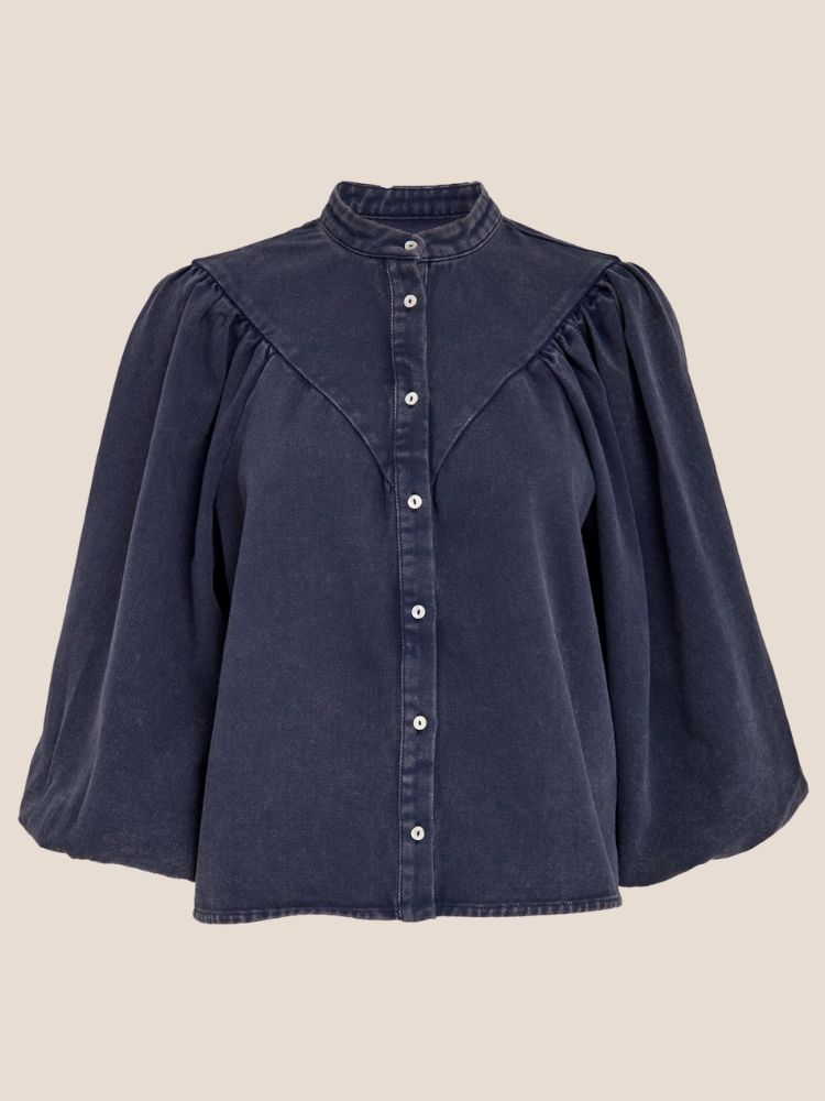 Minus Solene denim shirt Sky captain