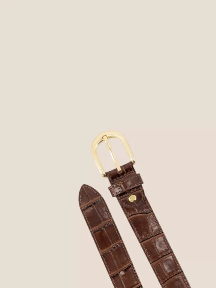 By Jill Suus riem croco bordeaux