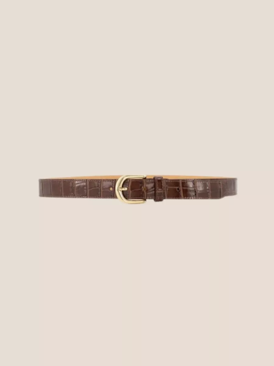 By Jill Suus riem croco bordeaux