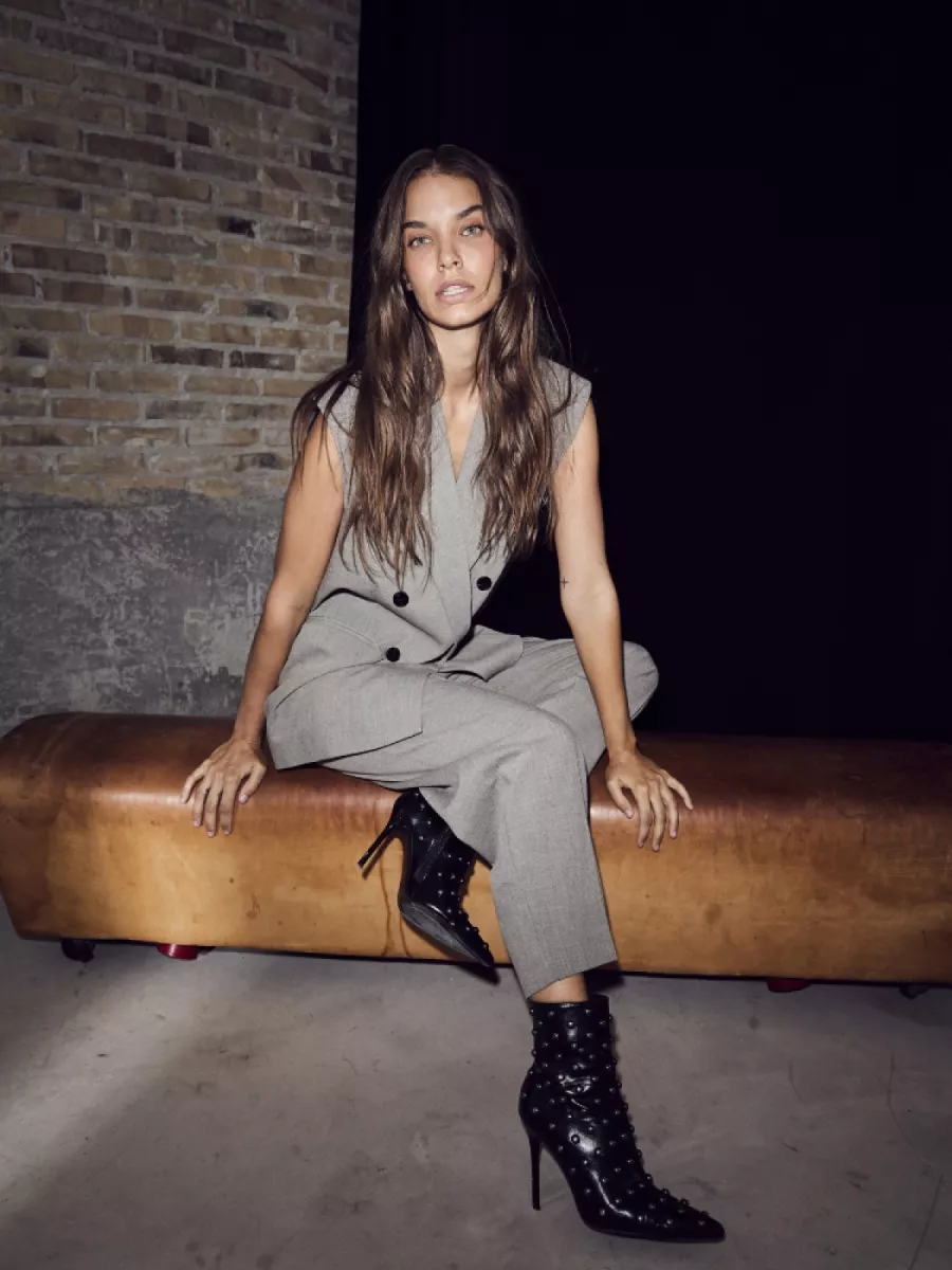 Haute L'Amitié Haute L'Amitié Nicole crop tall pant Beige melange