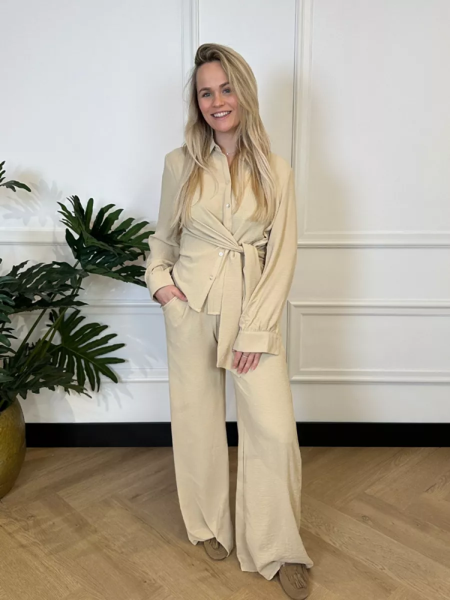 By Jill Frenkie Pantalon Daantje Beige
