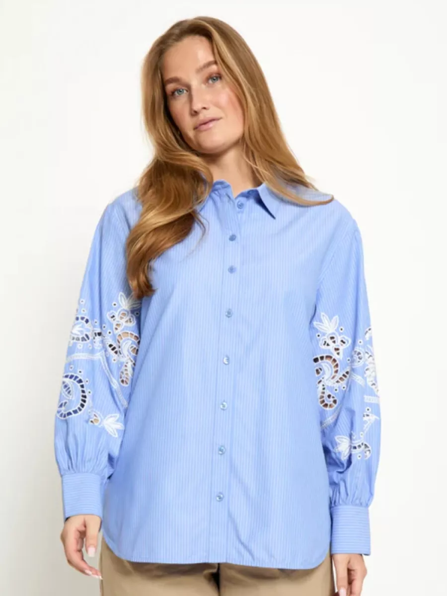 Peppercorn Peppercornn Netty shirt Cornflower blue
