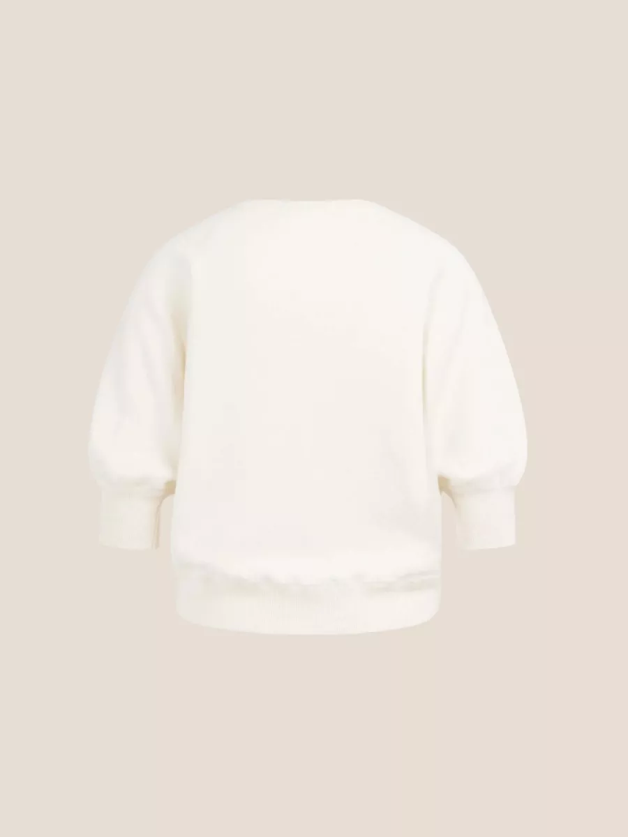 YaYa YAYA 01-000563-603 Sweater met raglanmouwen Ecru Melange