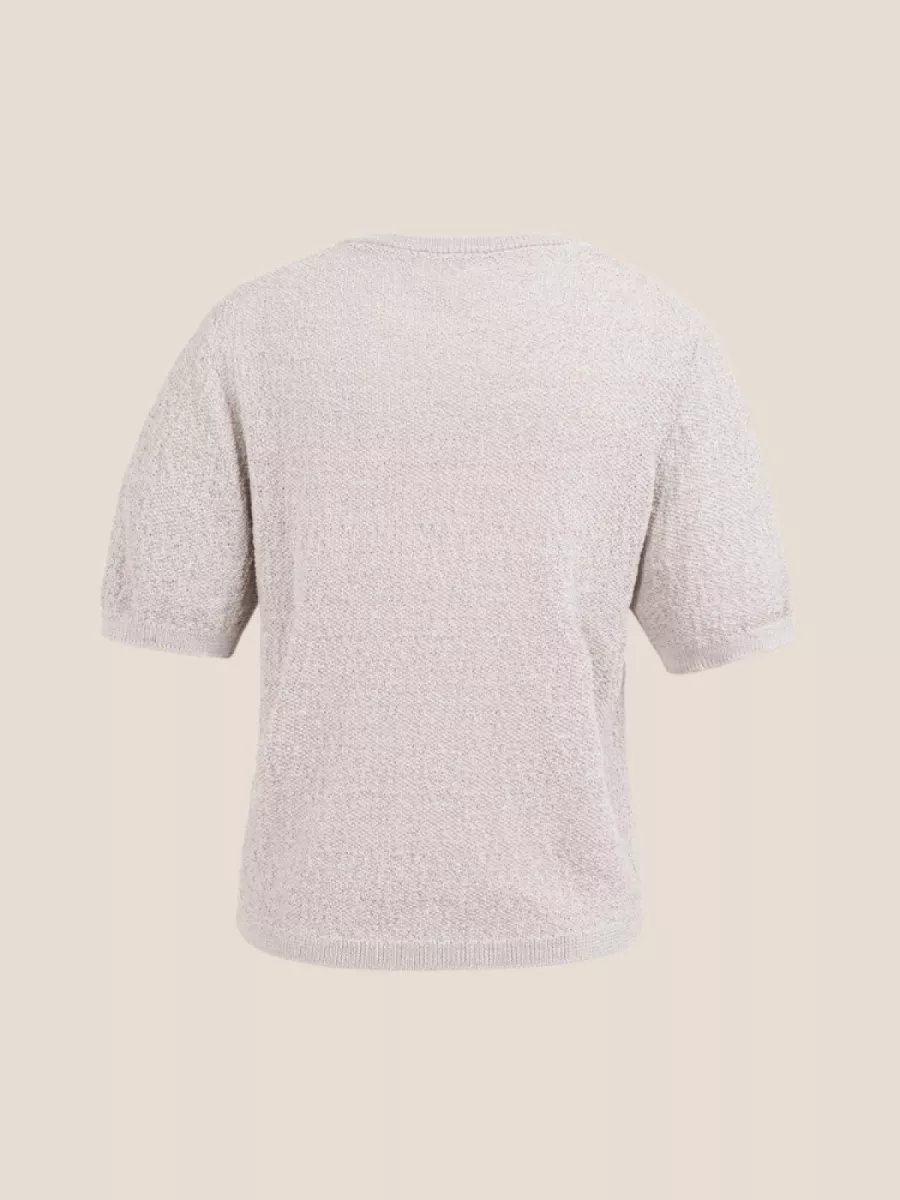 YaYa YAYA 01-000564-603 Gebreide trui Mauve Purple Dessin