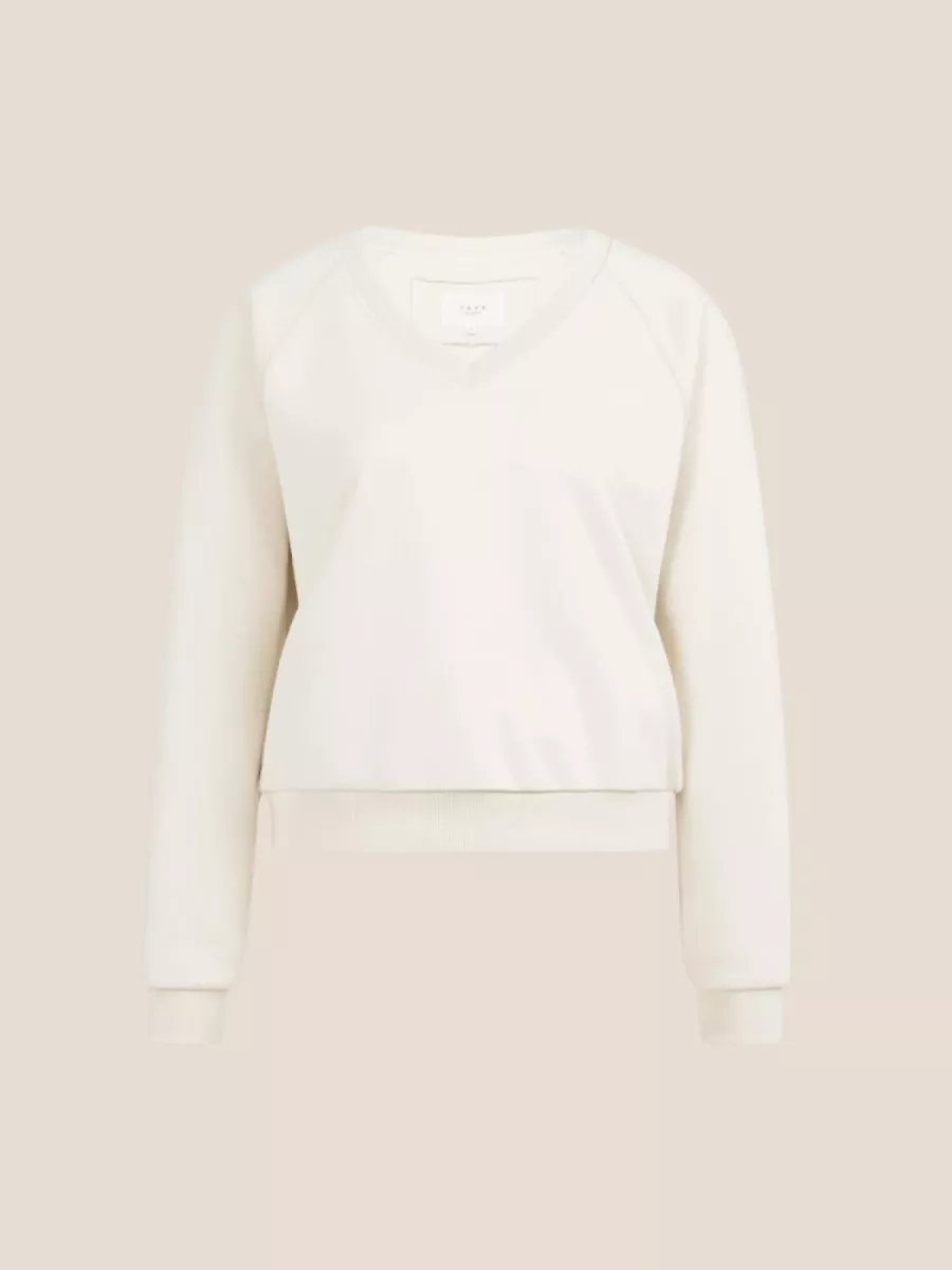 YaYa YAYA 01-109113-603 Sweater met V-hals Ecru
