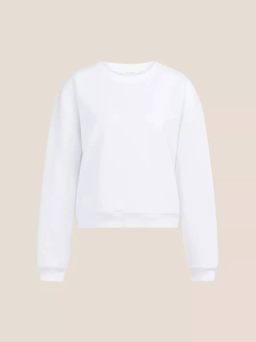 YaYa YAYA 01-109114-603 Lichte sweater met ronde hals Pure White