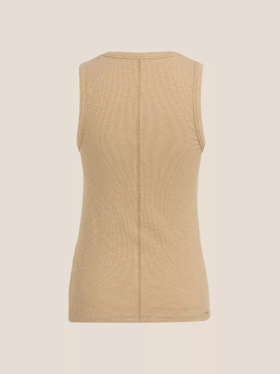 YaYa YAYA 01-729051-603 Geribd singlet Tan Brown
