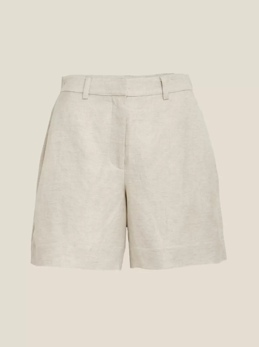 Minus Minus Juno linen short sand melange