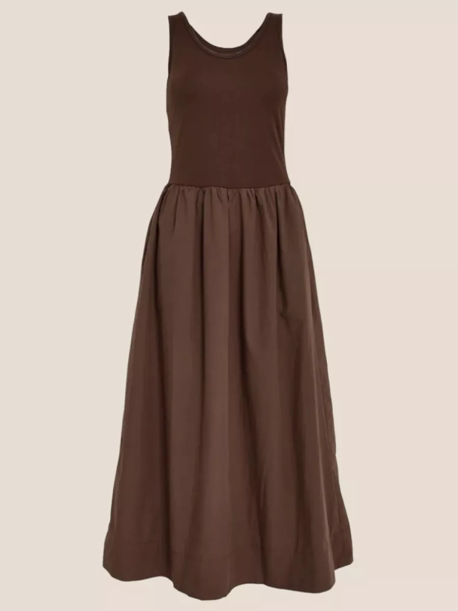 Minus Minus Marie midi dress Chestnut