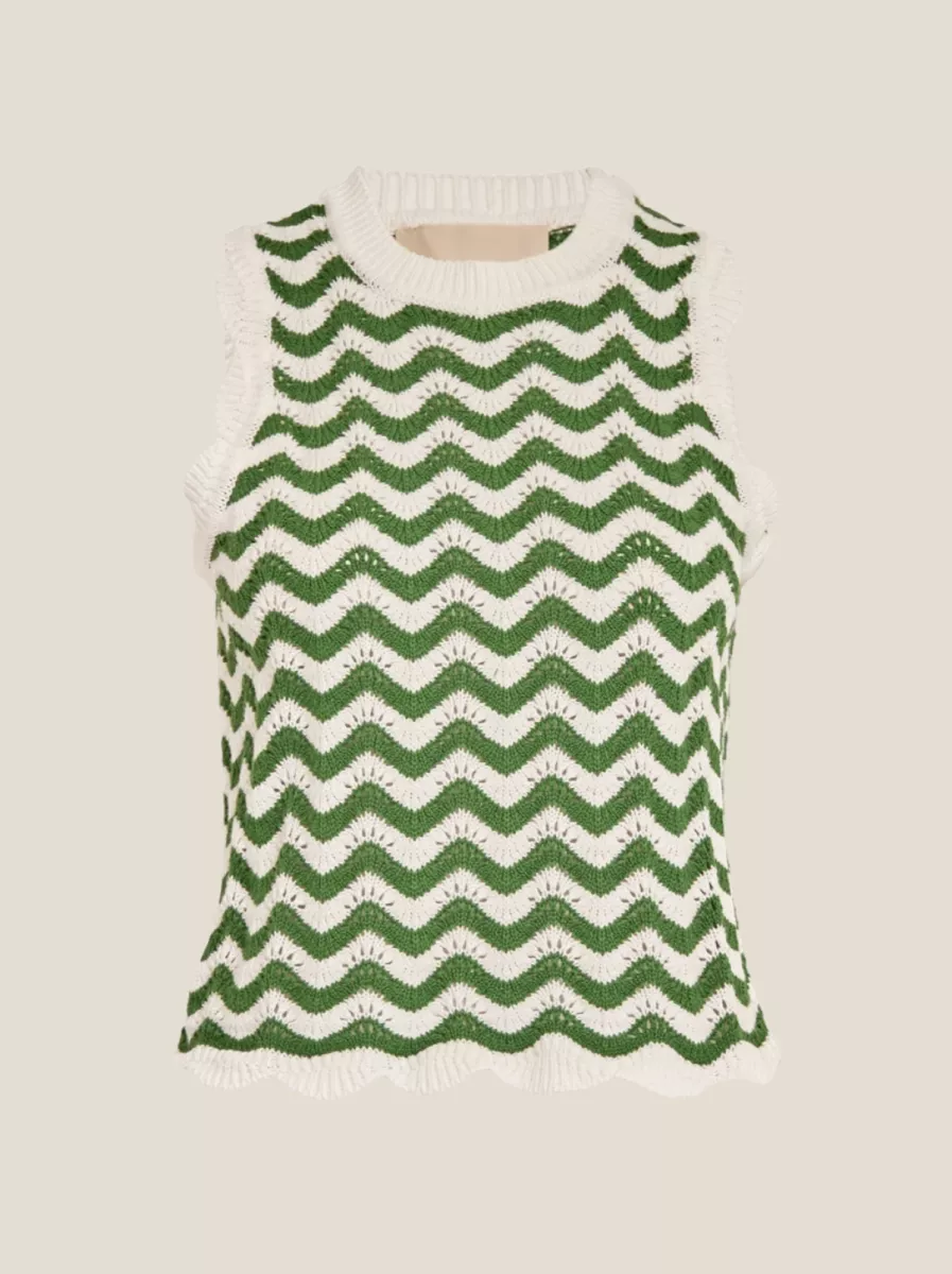 Peppercorn Peppercorn Ophelia knit top cactus