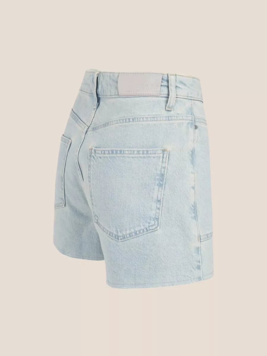YaYa YAYA 01-321030-604 Short met zakdetails Light denim