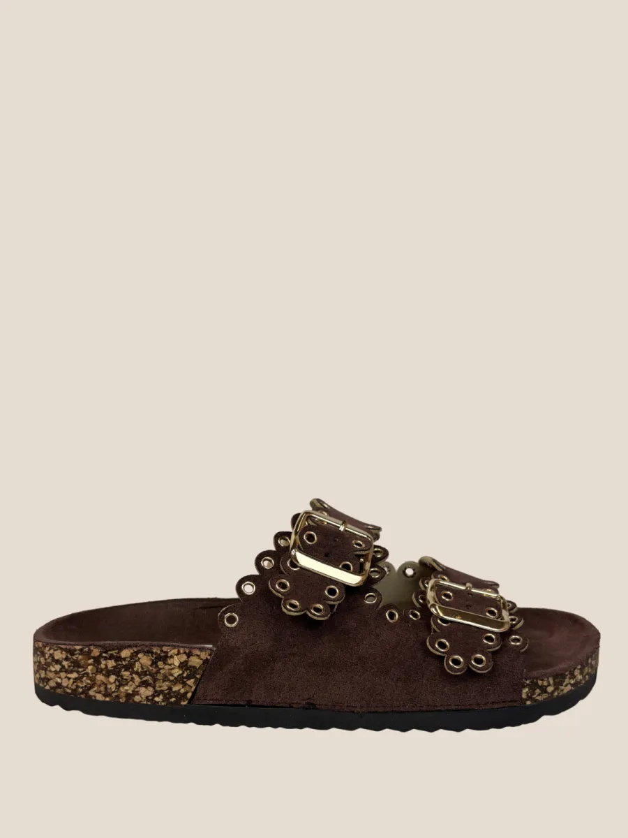 Frenkie Frenkie Billy slippers bruin