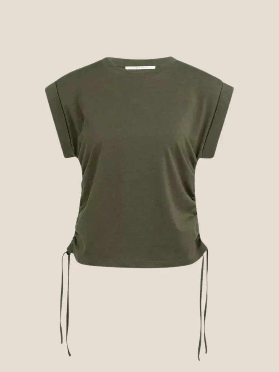 YaYa YaYa 01-709362-604 Top met koorden groen