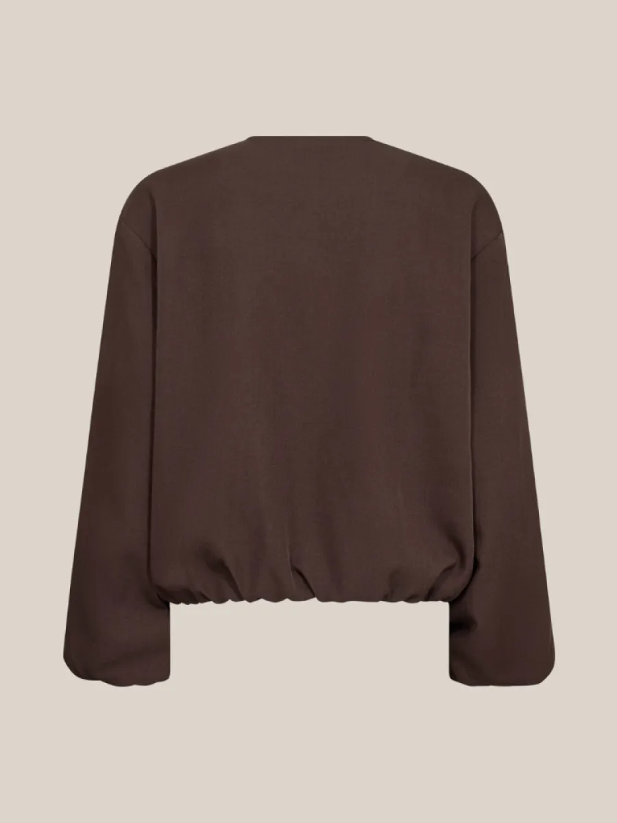 Co Couture Co'Couture Luna balloon zip jacket bruin