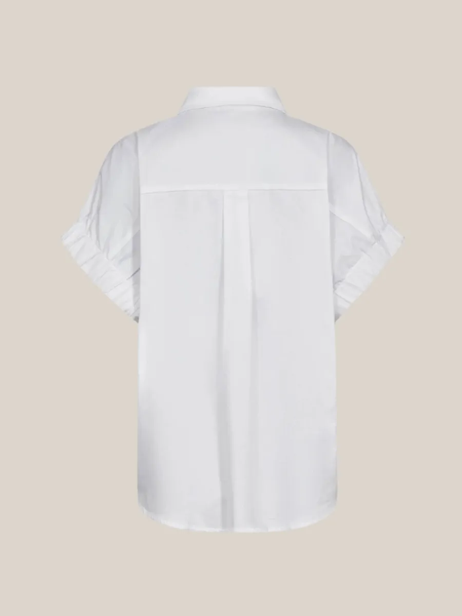 Co Couture Co'Couture Poppy cuff ss shirt wit
