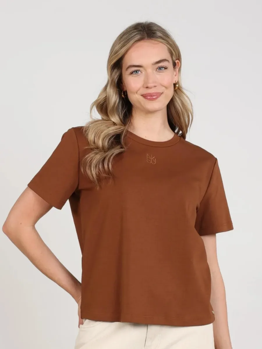 Nukus Nukus Luna shirt bruin