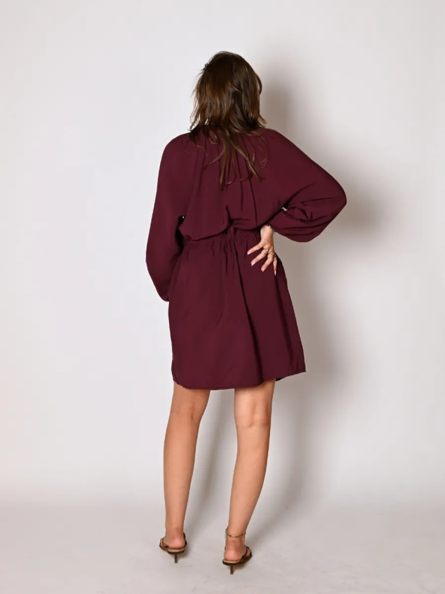 Frenkie Frenkie jurk Lisette bordeaux