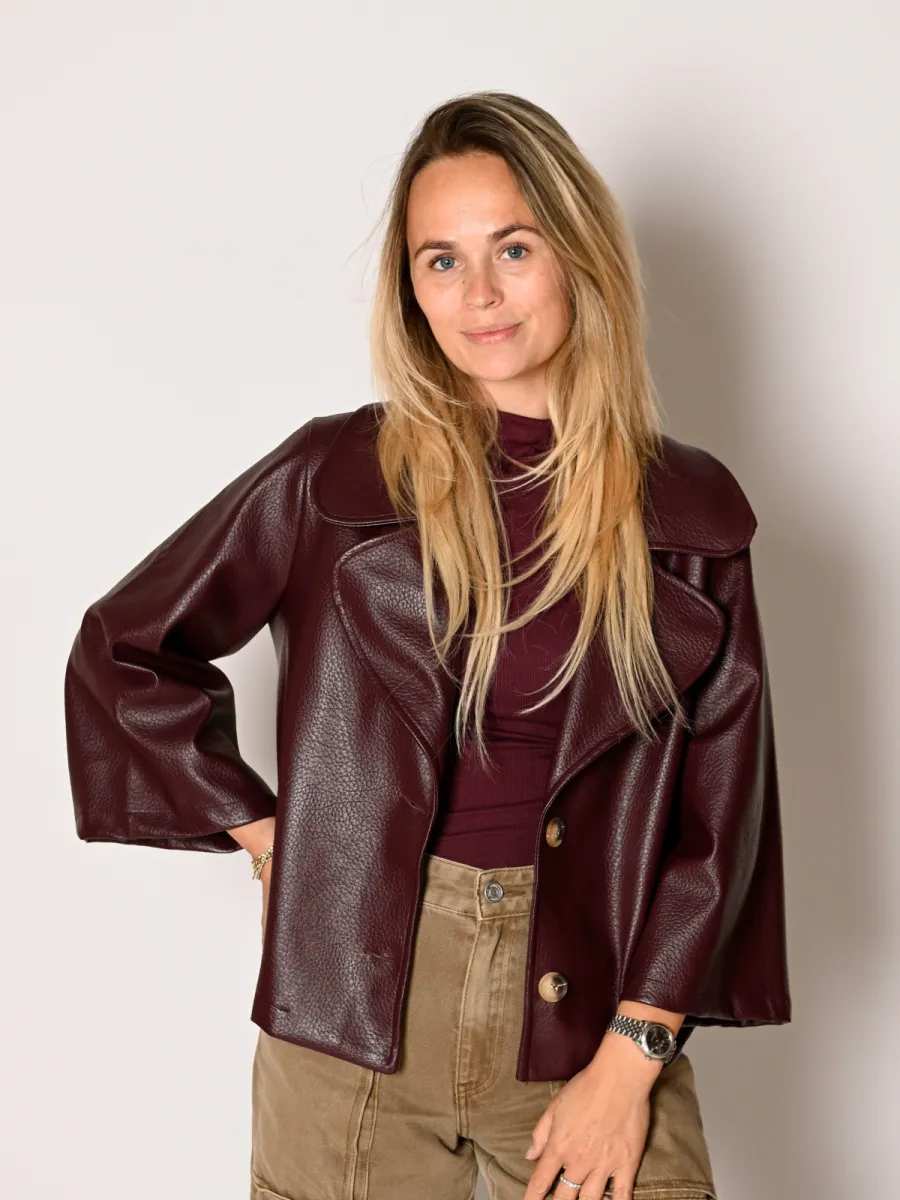 Frenkie Frenkie PU Jasje Mila bordeaux