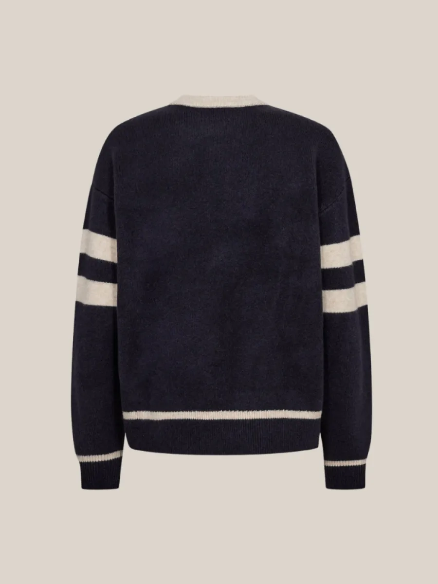 Co Couture Co'Couture Row coco logo knit navy