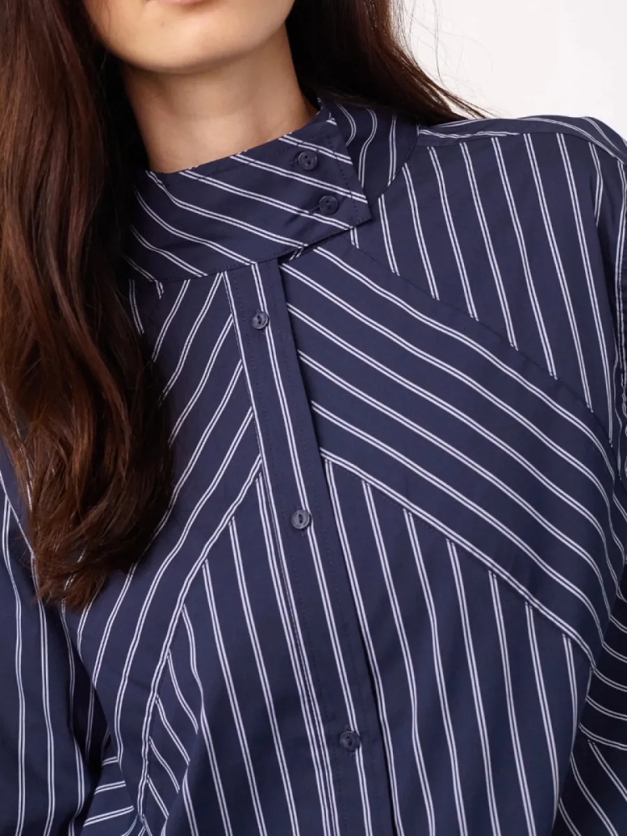 Co Couture Co'Couture Somo stripe shirt navy
