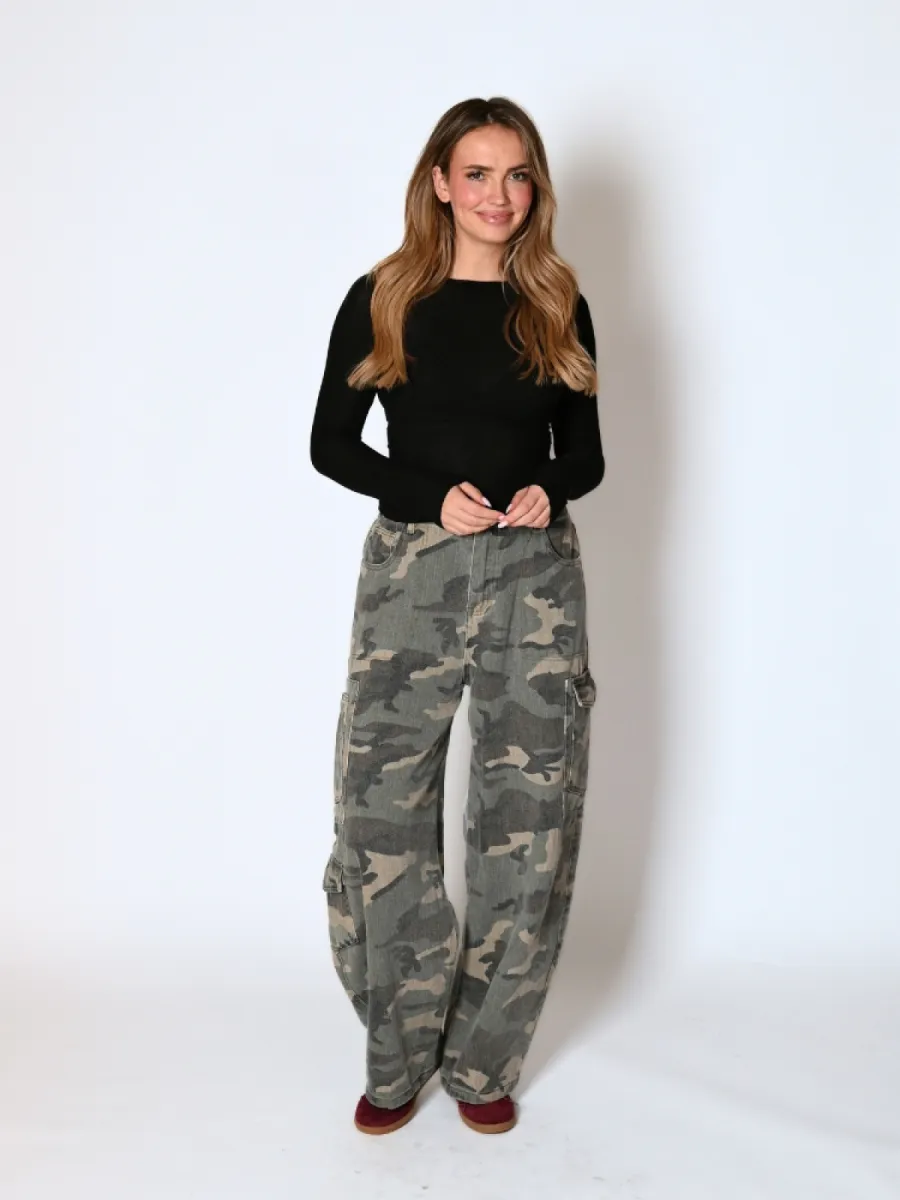 Frenkie Frenkie dunne rib cashemere top zwart