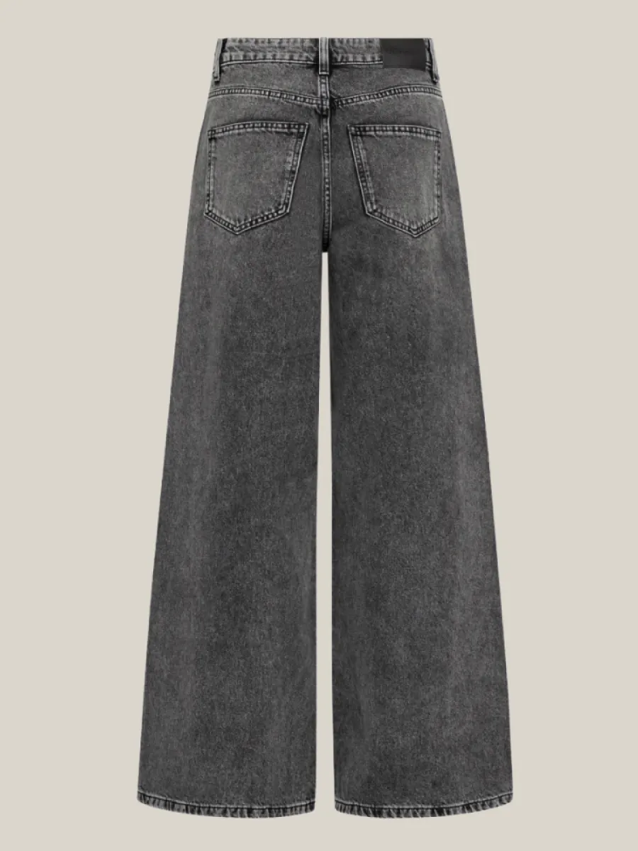 Co Couture Co'Couture VickyCC Stone Wide Jeans Zwart