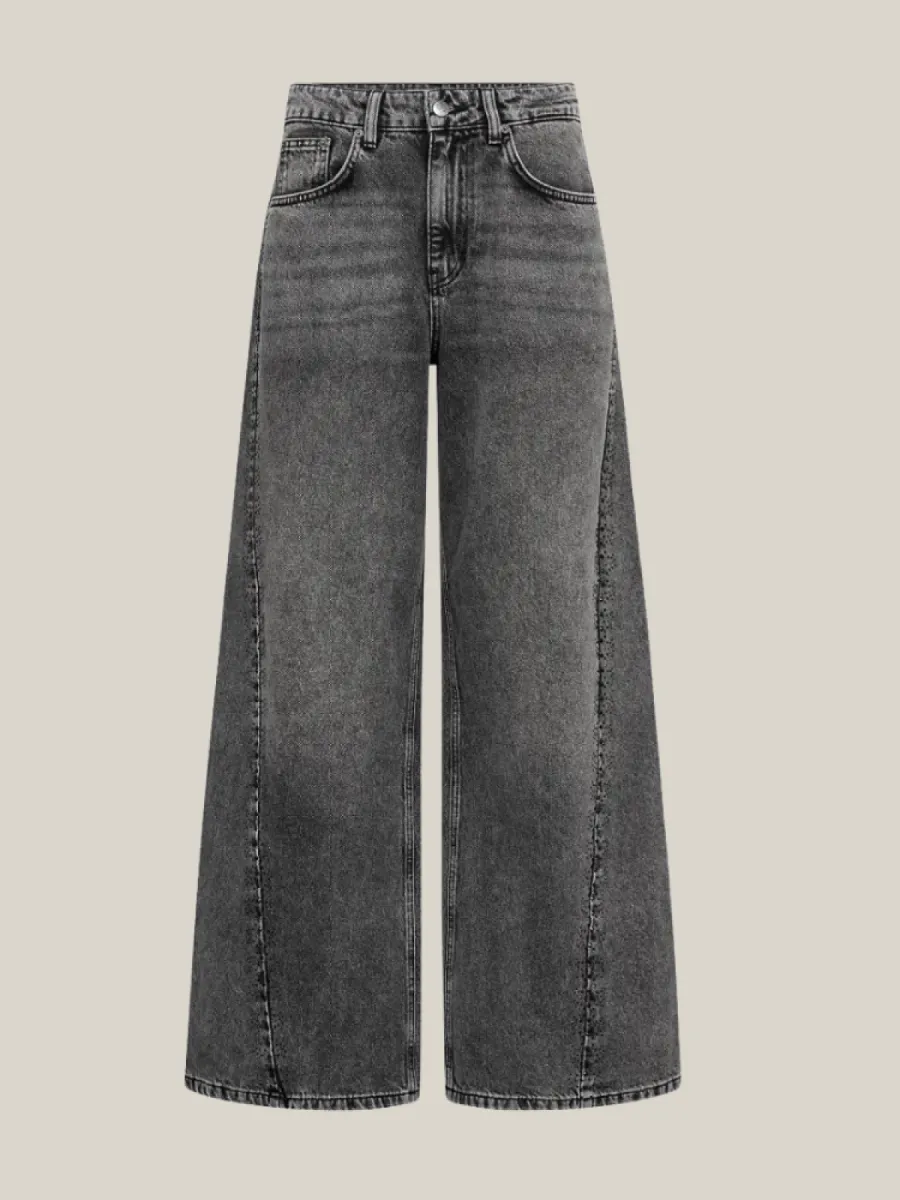 Co Couture Co'Couture VickyCC Stone Wide Jeans Zwart