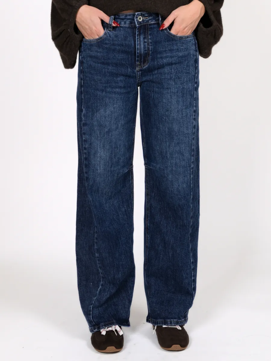 Frenkie Frenkie barrel jeans Florine blauw