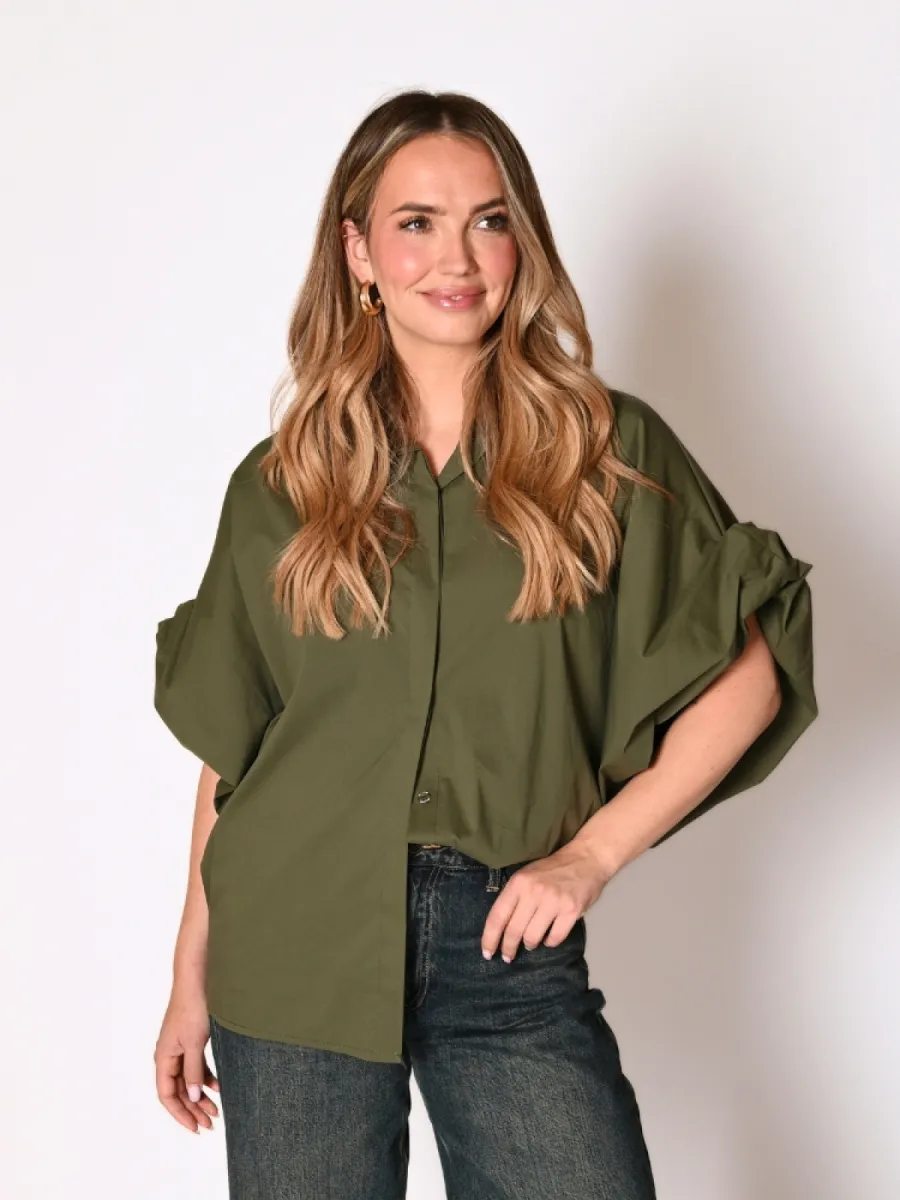 Frenkie Frenkie Uni Blouse Hettie army