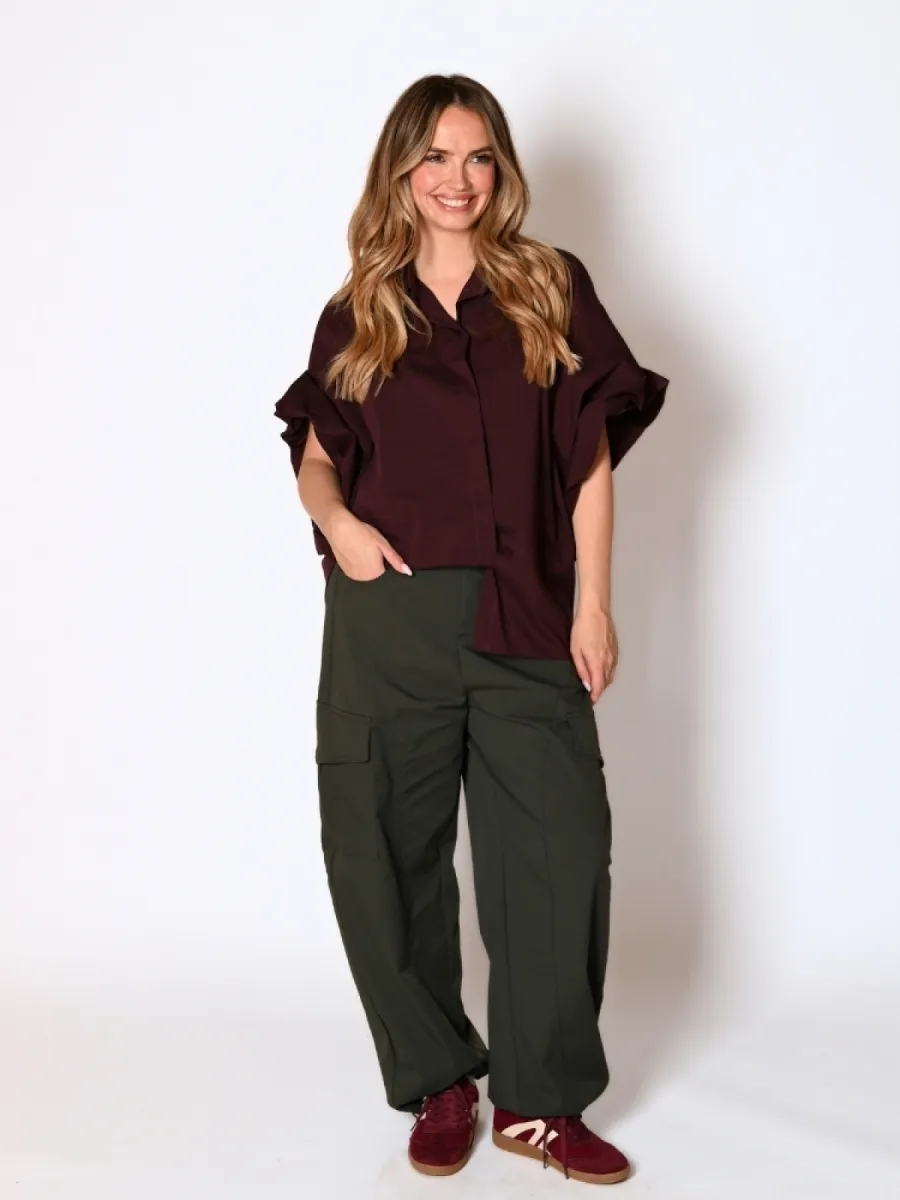 Frenkie Frenkie Uni Blouse Hettie bordeaux